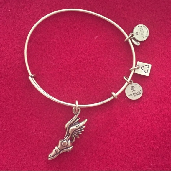 Alex and Ani Gold Winged Shoe Bracelet​​​ - Picture 1 of 2